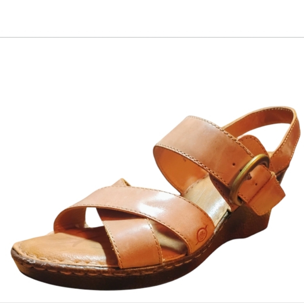Born Women's Brown Leather Sandals - Picture 1 of 4